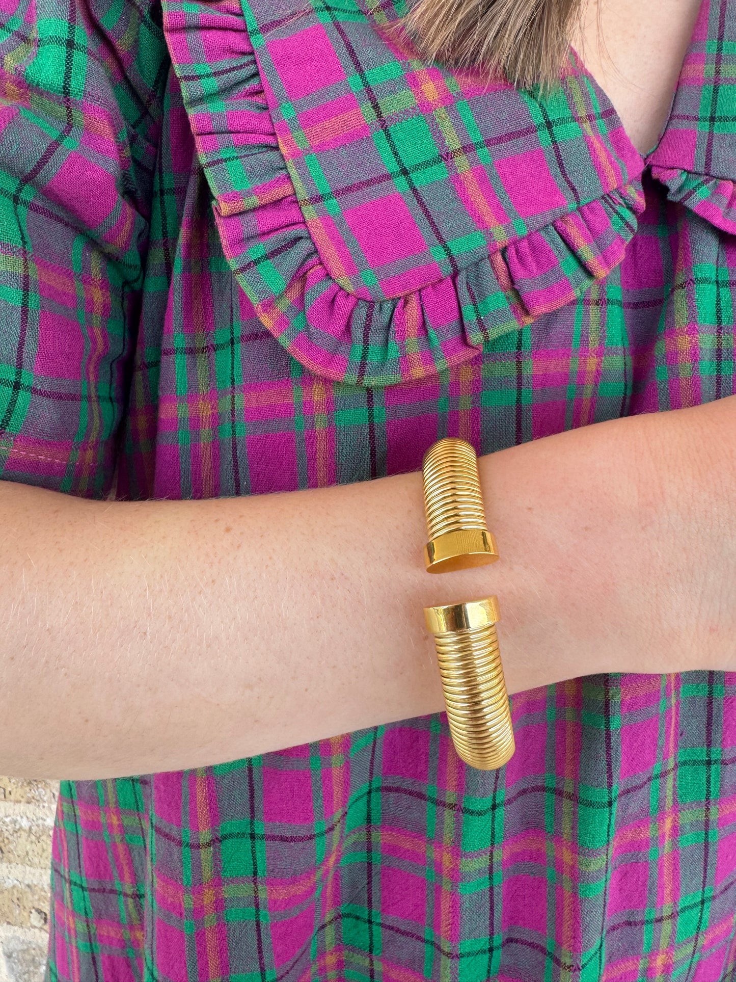BIG GOLD CUFF BRACELET