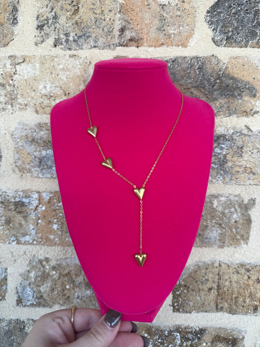 HEART LAYERING NECKLACE