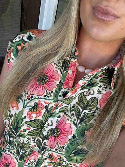 FLORAL PRINT MINI DRESS
