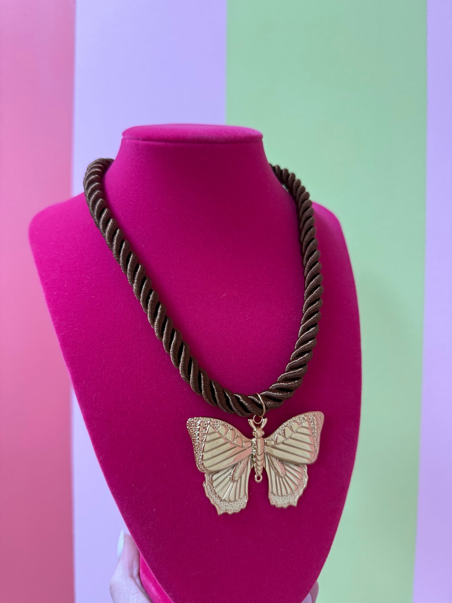 ROPE BUTTERFLY NECKLACE