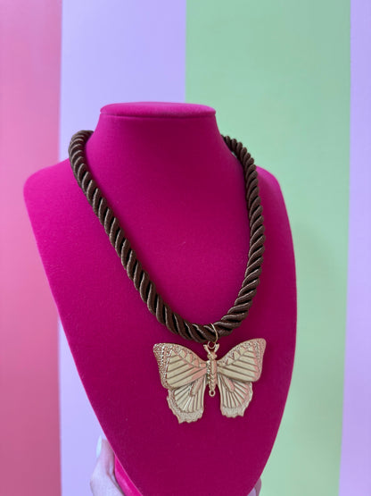 ROPE BUTTERFLY NECKLACE