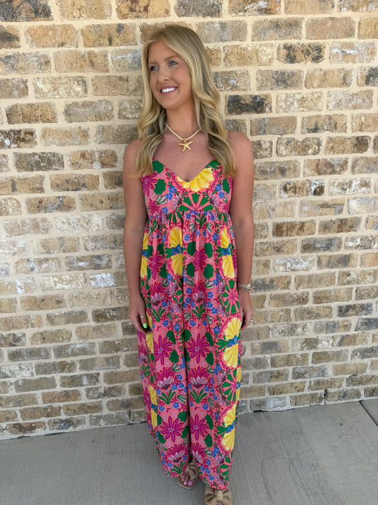 AIMEE FLORAL CAMI MAXI DRESS