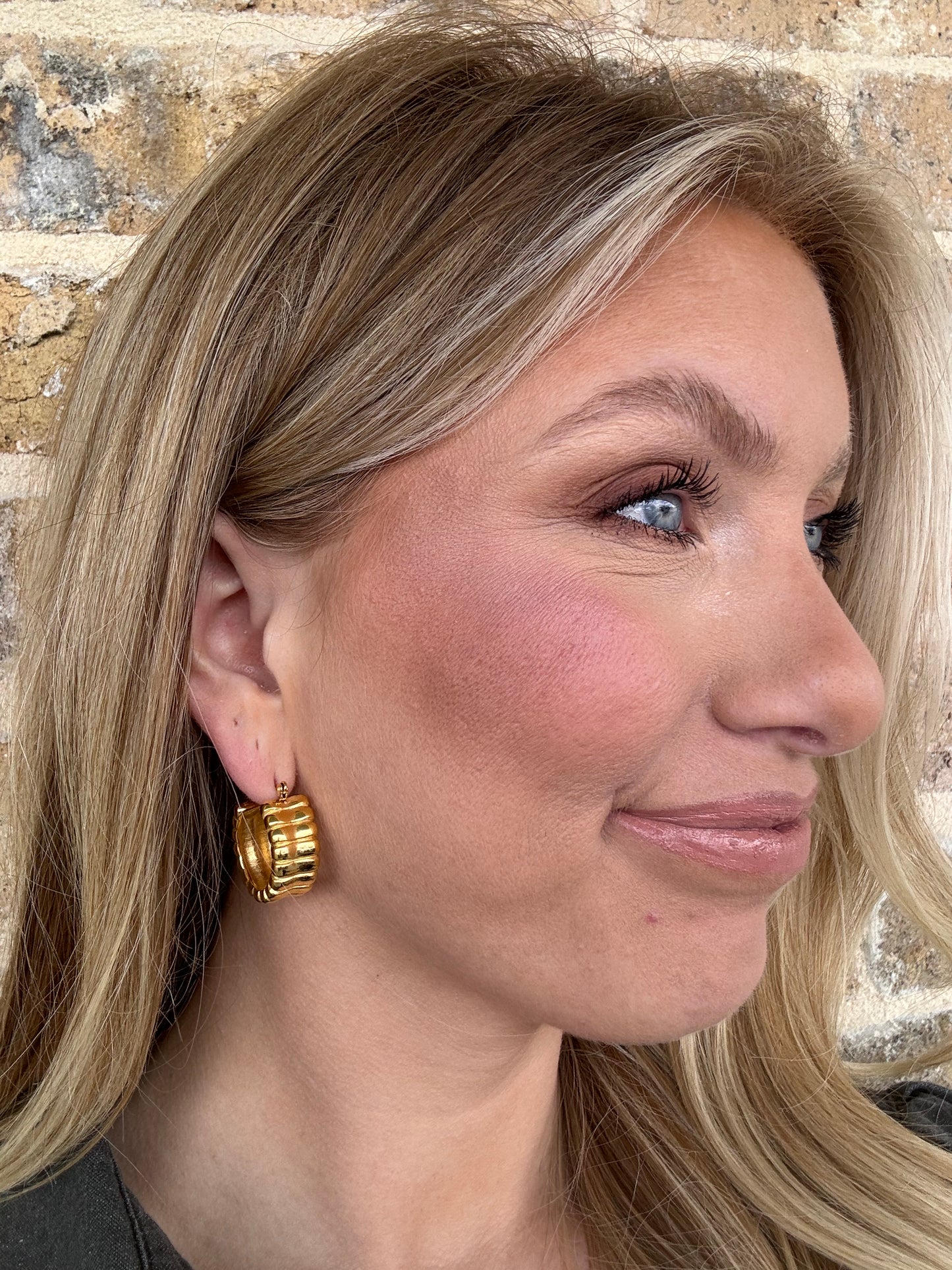 CHUNKY LINED HOOP