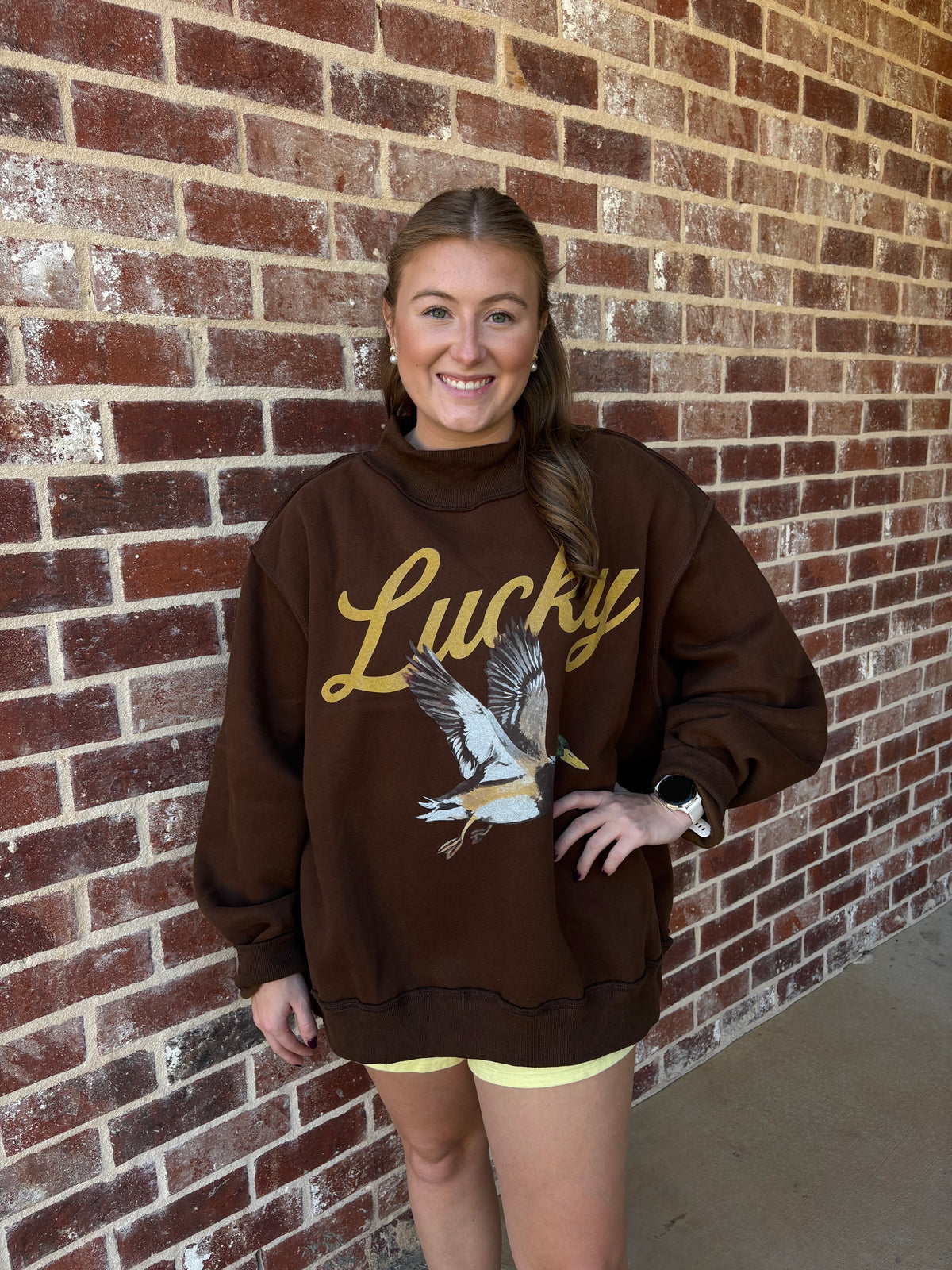 LUCKY DUCK MOCK NECK