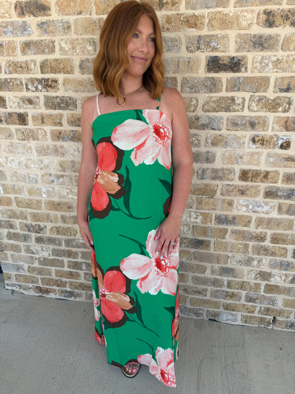 BOLD FLORAL CAMI MAXI DRESS