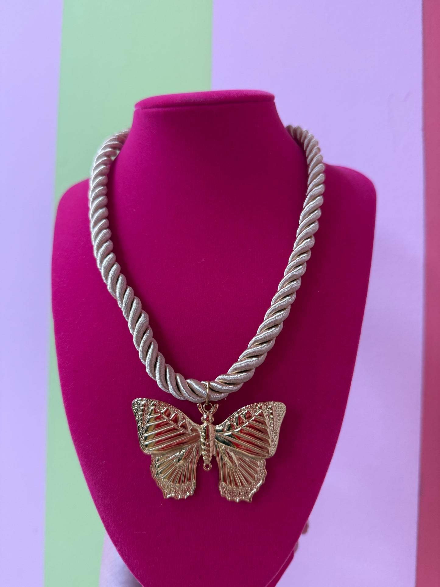 ROPE BUTTERFLY NECKLACE