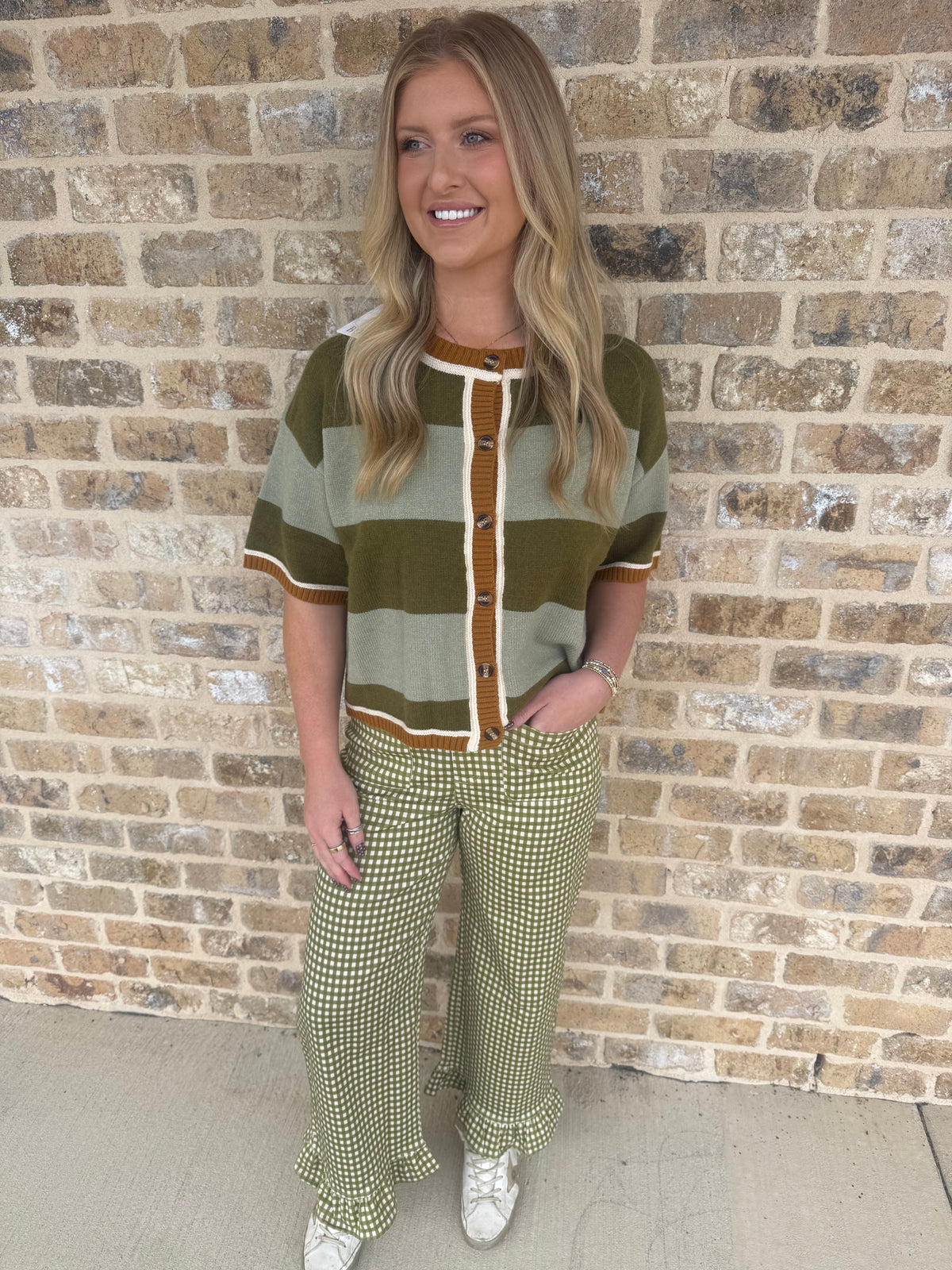 WIDE STRIPE LOOSE FIT SWEATER