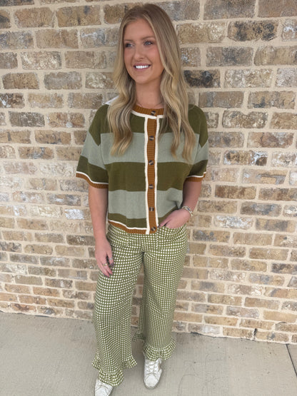 WIDE STRIPE LOOSE FIT SWEATER