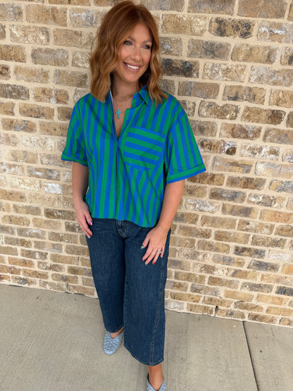 COLLAR NECK BUTTON DOWN SHIRT