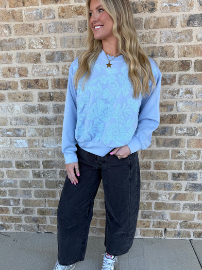 BLACK DENIM BARREL JEANS