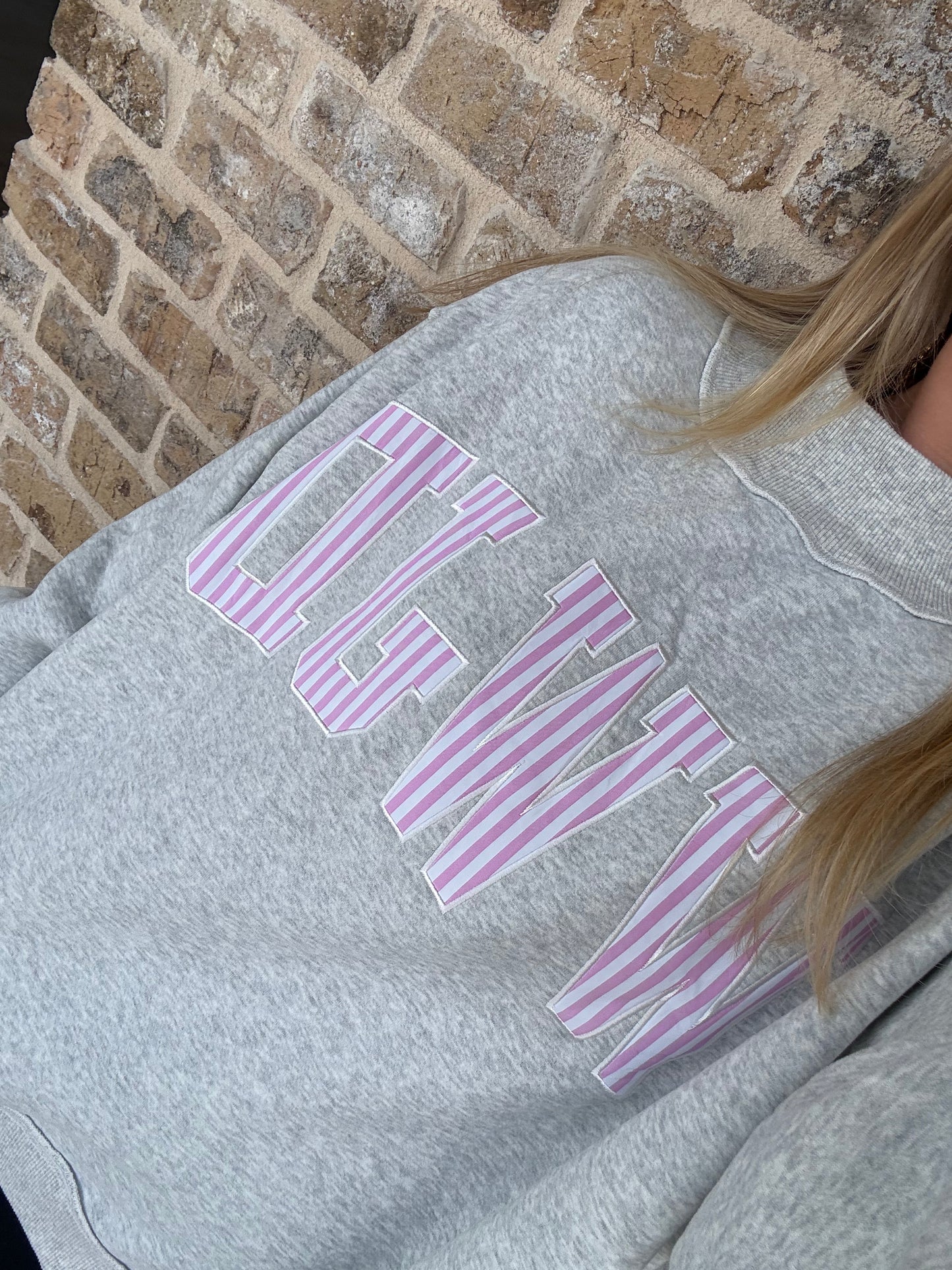 WWJD EMBROIDERED MOCKNECK