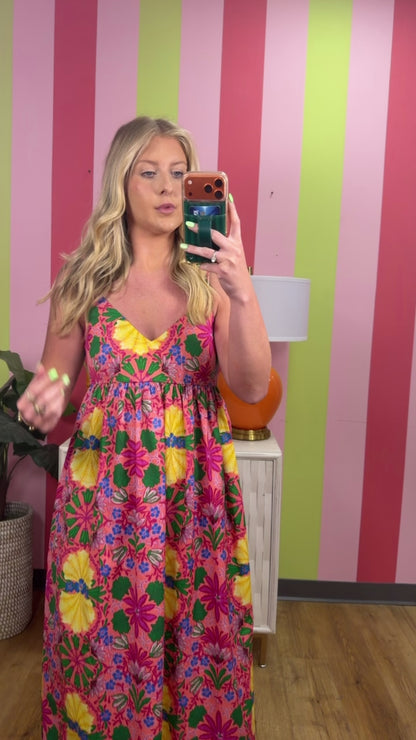 AIMEE FLORAL CAMI MAXI DRESS